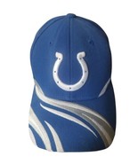 Reebok NFL Indianapolis Colts Mid-2000s Sideline Striped Blue Fitted Hat; OSFA - $11.88