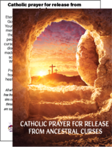 Catholic Prayer for Ancestral Curses - Holy Card / 2 1/2&quot;x 3 1/2&quot; (C) - €1,29 EUR