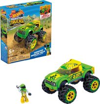 MEGA Hot Wheels Gunkster Monster Truck Building Set Toy Car with Micro F... - £8.70 GBP