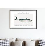 Spanish Fish Market Home Decor Poster Print - 24 x 16 in - £28.54 GBP