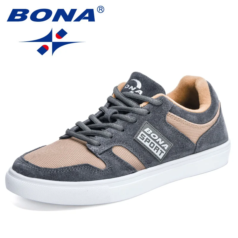 BONA 2024 New Designers Vulcanized Shoes Men British Style Casual  Man Trendy  S - £177.44 GBP