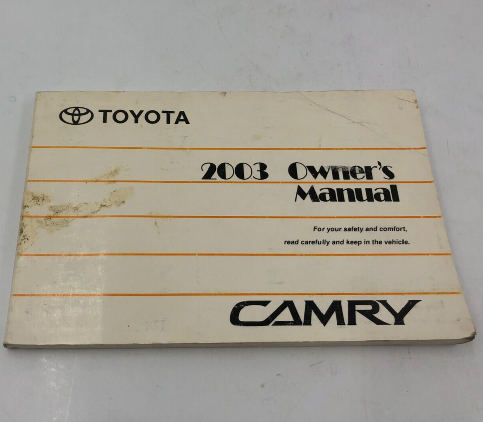 2003 Toyota Camry Owners Manual Handbook OEM L03B17023 - $14.84