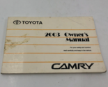 2003 Toyota Camry Owners Manual Handbook OEM L03B17023 - $14.84