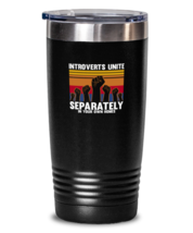 20 oz Tumbler Stainless Steel Insulated Funny Introvert Unite Sarcasm  - £23.36 GBP