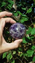 64mm Chevron amethyst sphere - $74.41