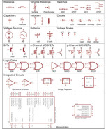 Electrical Symbols Chart 8 x 10 - £4.75 GBP