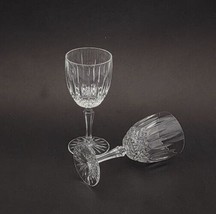 Vtg Mikasa Crystal Old Dublin Set of 2 Wine Goblet Glass 6 1/2&quot; Disconti... - £24.26 GBP