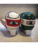 NEW Happy Camper Christmas Salt And Pepper Shakers CREATIVE CO-OP Set of  2 - $15.01 CAD