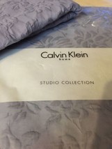 CALVIN KLEIN &quot;BEACH ROSE&quot; THISTLE 3PC QUEEN COVERLET SET MATELASSE NIP B... - £175.27 GBP