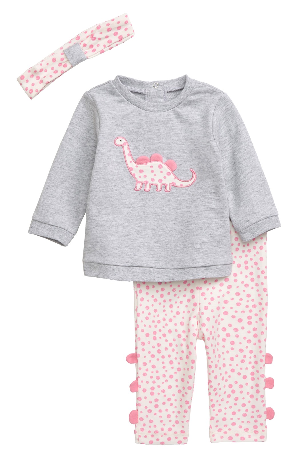 Primary image for Little Me Girls Dino Sweatshirt, Leggings and Headband Set, Size 6 Months