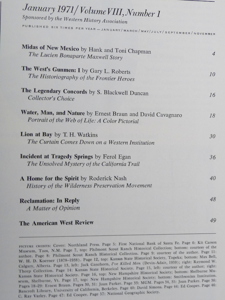 American West 1971 magazibne year US history territories prospecting Item image 2