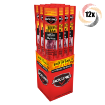 Full Box 12x Packs Jack Link&#39;s Sweet &amp; Hot Beef Steak Jerky | 2oz | 14G Protein - £39.26 GBP