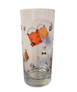 Halloween Glass 14oz Clear with Trick-or-Treat Bags Candy Super Cute - £9.58 GBP