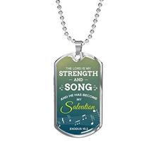 Express Your Love Gifts The Lord is My Salvation Christian Faith Exodus Necklace - £48.19 GBP