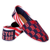 MLB Boston Red Sox Womens Canvas Stripe Shoes - £15.67 GBP
