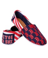 MLB Boston Red Sox Womens Canvas Stripe Shoes - £15.89 GBP