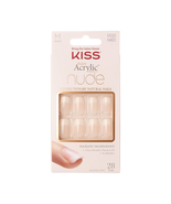 Salon Acrylic Press on Nails, Nail Glue Included, &#39;Cashmere&#39;, French, Me... - $14.29 CAD