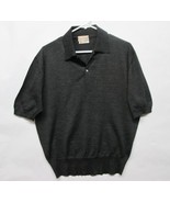 Vtg Avon Celli Jerry Rothschild Gray Wool Sweater Polo Shirt Sz 44 ITALY... - £70.47 GBP