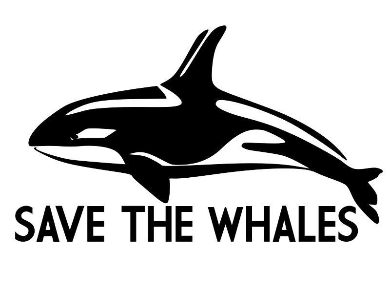 ORCA Save The Whales Tilikum Vinyl Decal Car Wall Sticker CHOOSE SIZE COLOR