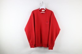 Vintage 90s Wilson Mens Size Large Faded Spell Out Crewneck Sweatshirt Red USA - £33.44 GBP