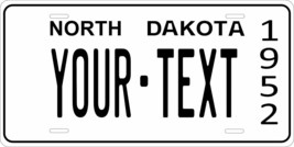 North Dakota 1952 License Plate Personalized Custom Car Bike Motorcycle ... - $10.99+