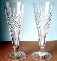 Waterford Crystal (2) Long Drinks Pilsner Beer Glasses 9.25&quot; Made in Ireland New - £125.41 GBP