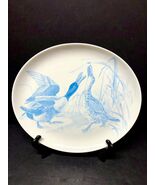 Audubon Pencil Drawing Print Shoveller Duck Ceramic Tray Platter 12 1/2”... - $21.90