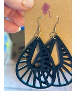 Wooden Earrings Cut out - Black Wood - €5,92 EUR