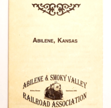 1997 Abilene &amp; Smoky Valley Railroad Kansas Brochure Vintage Pamphlet F13E - $19.99