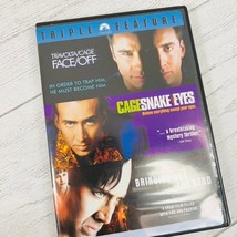 Face Off Snake Eyes Bringing Out The Dead Dvd Triple Feature Nicolas Cage 3 Movi - £13.58 GBP
