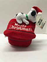 P EAN Uts Snoopy On Doghouse Merry Christmas Musical Wobbler - £15.58 GBP