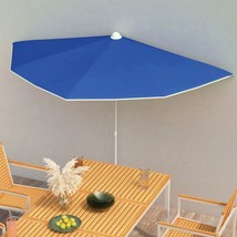  Garden Parasol Azure Blue 100% polyester, steel 70.9 x 35.4 in - $76.72