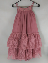 NWT Joyfolie Catrina Dress Dusty Rose With Lace Girl&#39;s Size 12 - $544.83 MXN