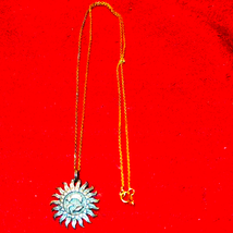 Sun moon stars sterling silver necklace - $691.27 MXN