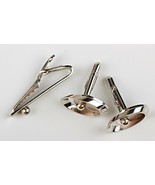 *Vintage Shields Oval Men&#39;s Cufflinks and Tie Clip Set - $14.50
