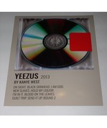 Kanye West Poster Card Yeezus 2013 8X10 Color Glossy New Condition - $10.92 CAD