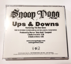 Snoop Dogg Promo CD Single Ups &amp; Downs featuring The Bee Gees 2 Track Ra... - £28.46 GBP