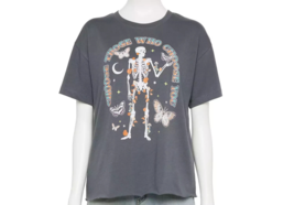 Awake juniors skeleton graphic tee Grey T-shirt  size XL - £7.90 GBP