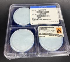 MILLIPORE RAWP04700 FILTERS H6BN46822 100 COUNT 1.2um, White RAWP, 47mm - $173.25