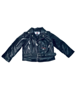 Bike Star Jacket Boys 3T Motorcycle Black Eagle Asymmetric Zip Pockets S... - $39.10 CAD