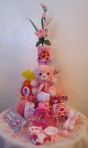 Baby Girl Shower 20 Piece Gift Set Custom Hand Gift Wrapped - £39.96 GBP