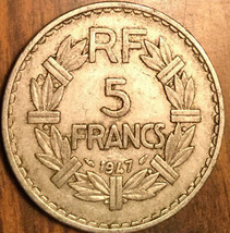 1947 France 5 Francs Coin République Française - £1.36 GBP