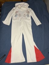 Elvis Presley Aloha Eagle Jumpsuit Fancy Dress Up Halloween Deluxe Adult Costume - £79.81 GBP
