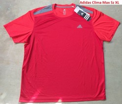 New Adidas All Sports CLIMA MAX Red Heather Gray Design Sz XL - £19.91 GBP