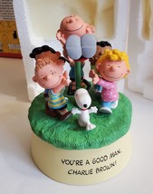 Peanuts Gallery Snoopy Charlie Brown GOOD MAN Hallmark NIB numbered musical - $49.99