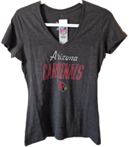 NFL Arizona Cardinals Womens  T Shirt Size Small  Dark Gray Cotton Polye... - $14.87