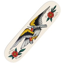 Eagle &amp; Razor Maple 8.75&quot; Skateboard Skate Deck Tattoo Barbershop Art Tip Top - £46.41 GBP
