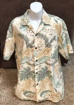 Aloha Republic Tropical Hawaiian Camp Shirt Palm Fronds Size Small - £14.01 GBP