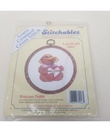 Dimensions Stitchables Counted Cross Stitch Welcome Bear  71048 VTG 1994 - £5.17 GBP