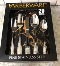 Farberware Fine Stainless Steel Flatwear 20 Piece Set Forks, Knives, Spoons - $36.26
